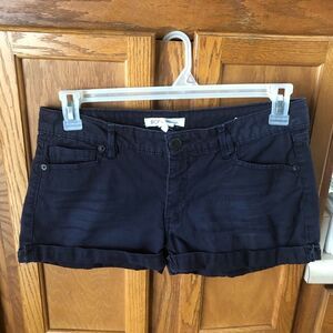 BCBGeneration Blue Cuffed Hem Chino Shorts - 26